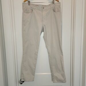 Peter Millar EB66 Performance 5-Pocket Golf Pants Men's 38x32 Khaki Tan Chino